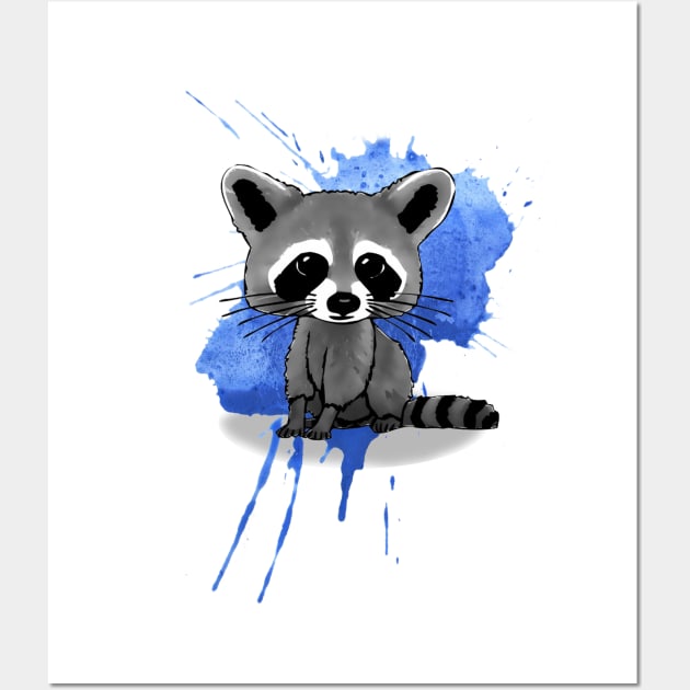 Raccoon Wall Art by CB_design